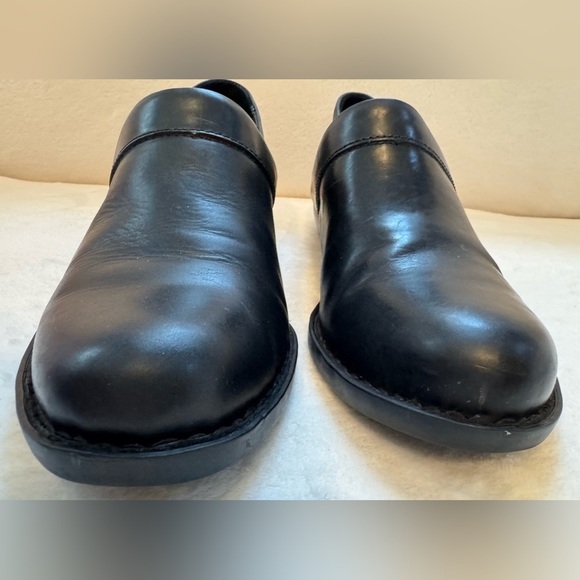 Born Women's Marka Black Leather Slip On Clogs Size 8.5 - Picture 5 of 9
